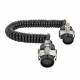 Cablu electric spiralat ADR, 24V, 15 pini, 3.8m, AKC1261 TruckLed