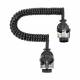 Cablu electric spiralat ADR, 24V, 15 pini, 3.8m, AKC1261 TruckLed
