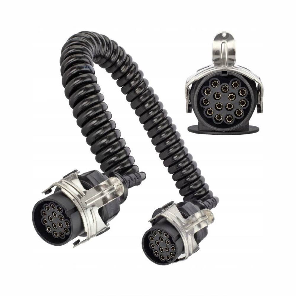 Cablu electric spiralat ADR, 24V, 15 pini, 3.8m, AKC1261 TruckLed