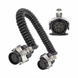 Cablu electric spiralat ADR, 24V, 15 pini, 3.8m, AKC1261 TruckLed
