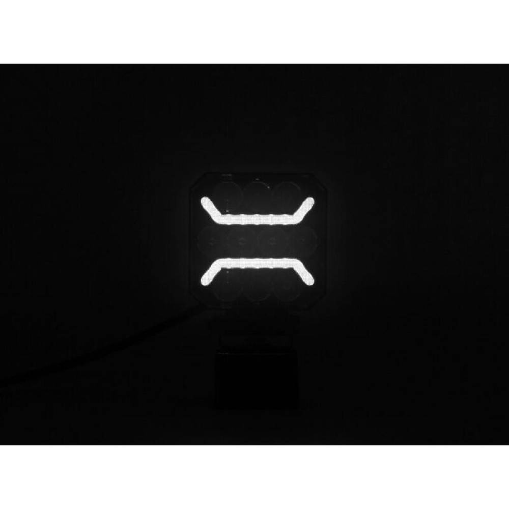 Proiector lucru 101x101, LED, cu pozitie alba tip STRIPE, combo, 15W, 12-24V, 1500m, L0184 TruckLed