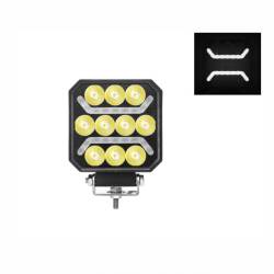 Proiector lucru 101x101, LED, cu pozitie alba tip STRIPE, combo, 15W, 12-24V, 1500m, L0184 TruckLed