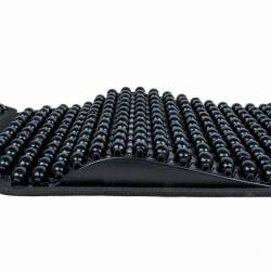 Perna scaun cu bile, 126x46cm, suport lombar si tetiera, neagra, 03650 Amio