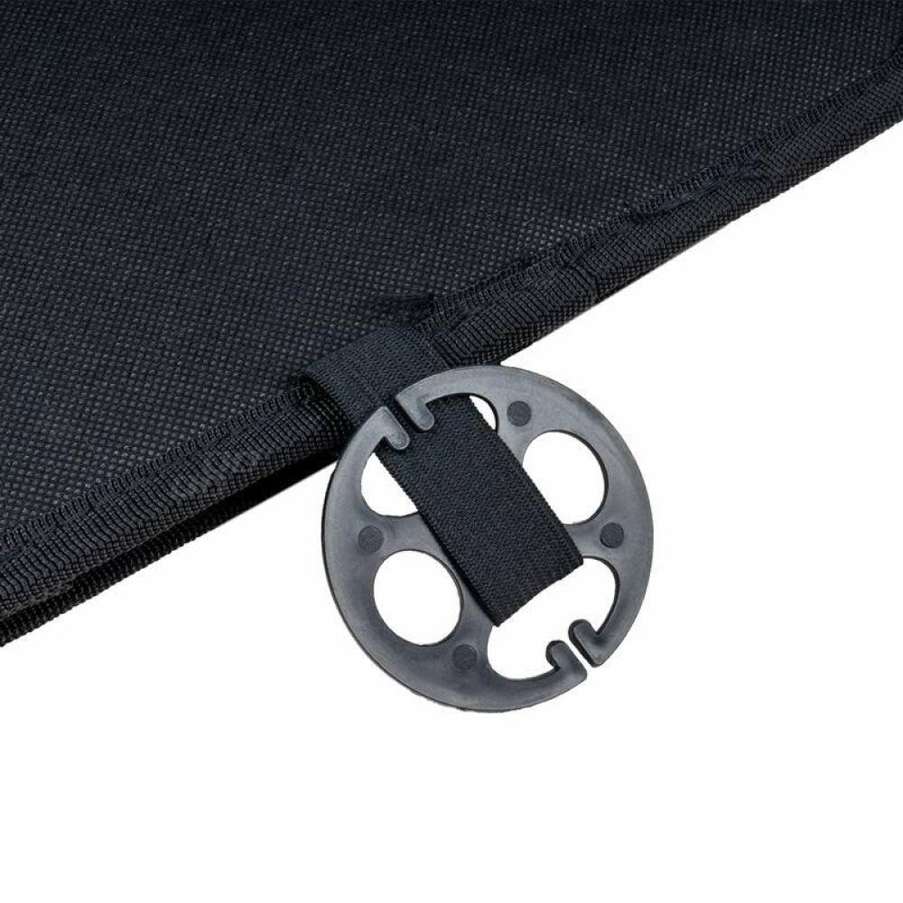 Perna scaun cu bile, 126x46cm, suport lombar si tetiera, neagra, 03650 Amio