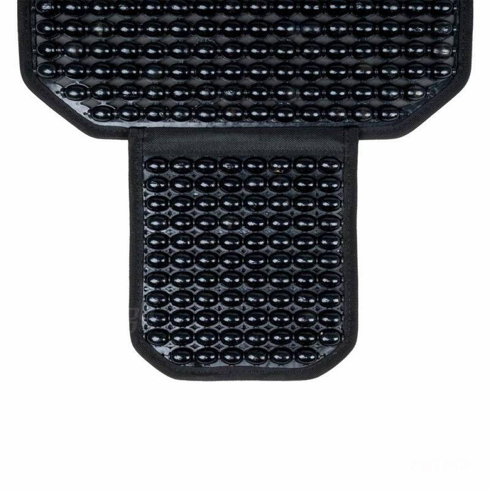 Perna scaun cu bile, 126x46cm, suport lombar si tetiera, neagra, 03650 Amio
