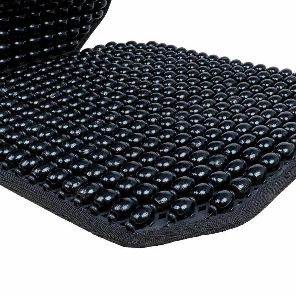 Perna scaun cu bile, 126x46cm, suport lombar si tetiera, neagra, 03650 Amio