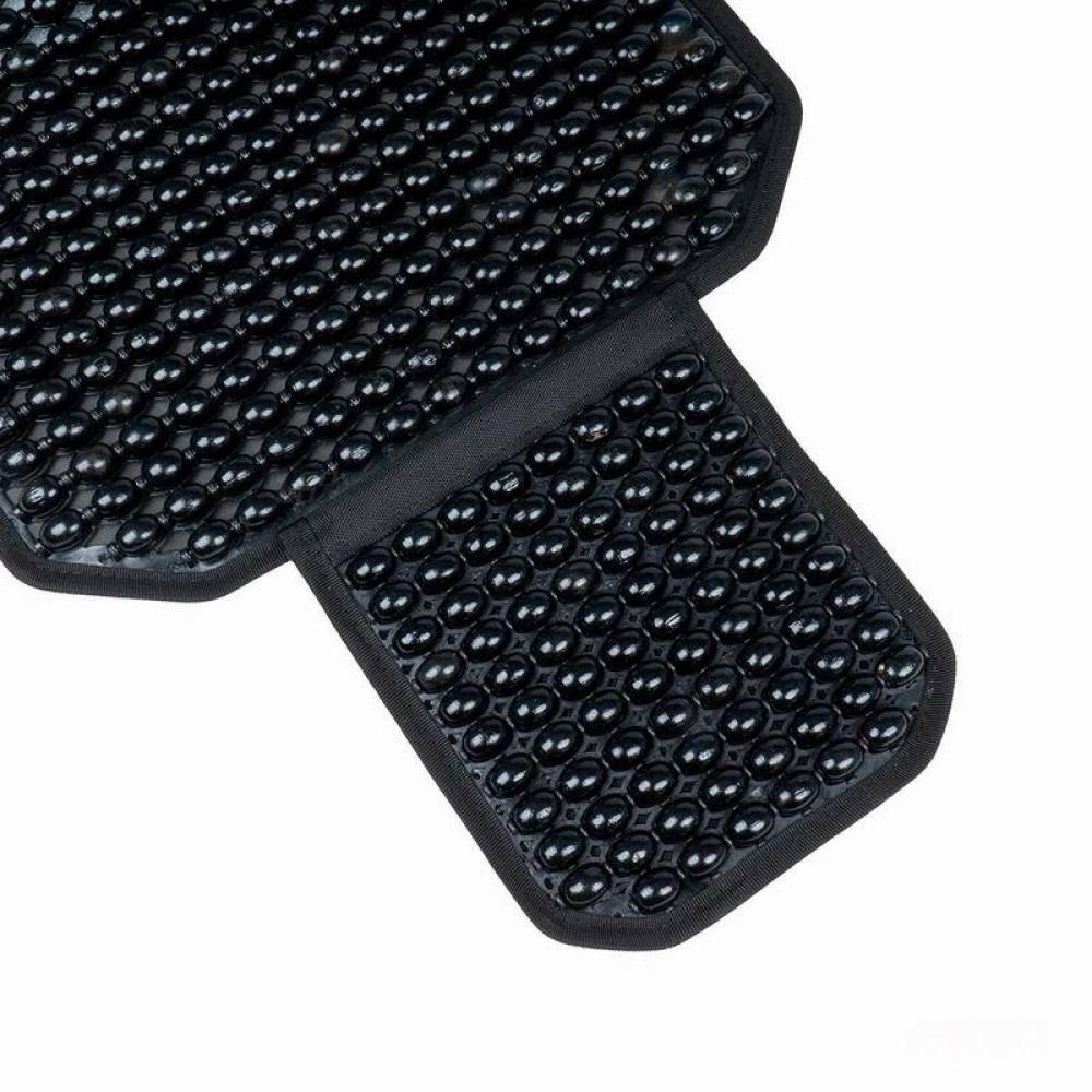 Perna scaun cu bile, 126x46cm, suport lombar si tetiera, neagra, 03650 Amio