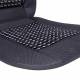 Perna scaun cu bile, 110x46cm, cu suport lombar, neagra, 03644 Amio
