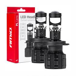 Set 2 becuri H7, LED, 9-36V, 60W, 3800lm, 6000K, Canbus, cu lupa, 03668 Amio