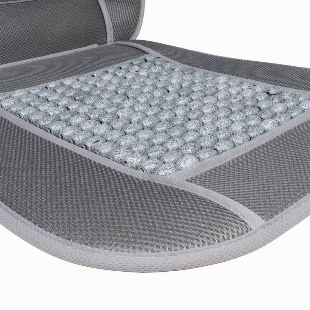 Perna scaun cu bile, 110x46cm, cu suport lombar, gri, 03643 Amio Perna scaun cu bile, 110x46cm, cu suport lombar, gri, 03643 Amio