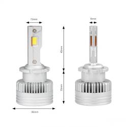 Set 2 becuri D4S-D4R, LED, 9-16V, 70W, 6800lm, 6000K, Canbus, D-Basic Series, 03629 Amio