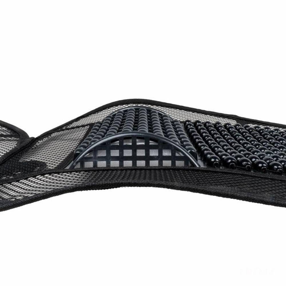 Perna scaun cu bile negre, 98x49cm, cu suport lombar ergonomic plasa, 03645 Amio