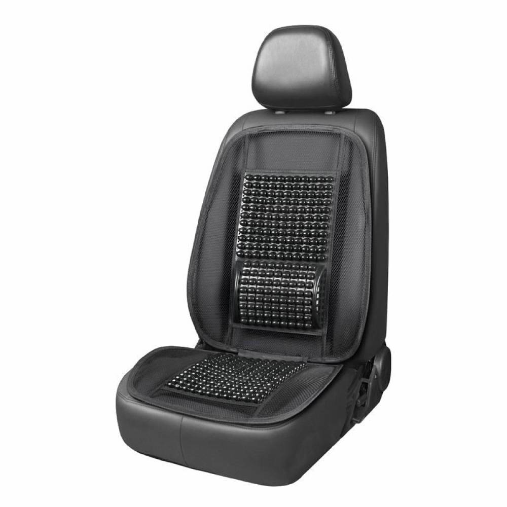 Perna scaun cu bile negre, 98x49cm, cu suport lombar ergonomic plasa, 03645 Amio