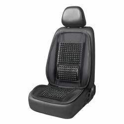 Perna scaun cu bile negre, 98x49cm, cu suport lombar ergonomic plasa, 03645 Amio