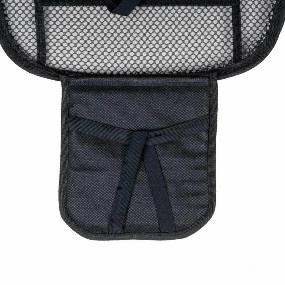 Perna scaun cu bile, 125x52cm, suport lombar si tetiera, neagra, cu plasa, 03646 Amio