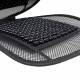 Perna scaun cu bile, 125x52cm, suport lombar si tetiera, neagra, cu plasa, 03646 Amio