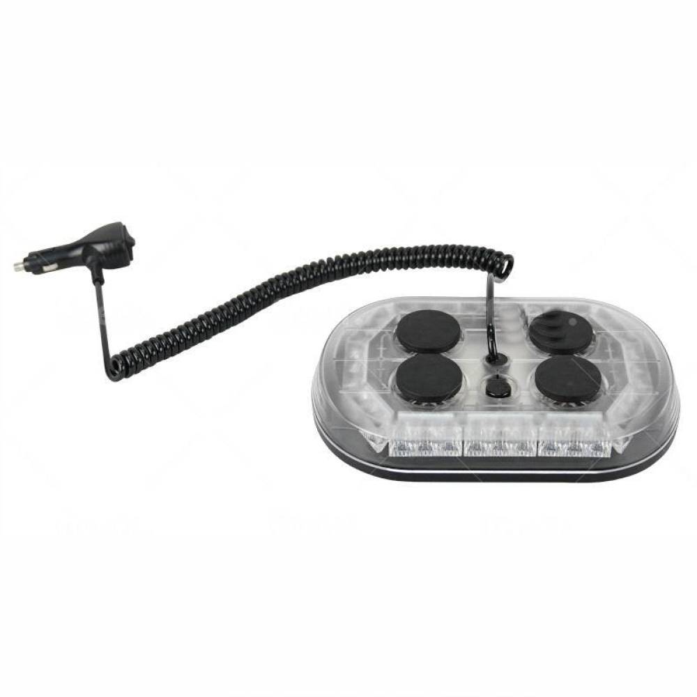 Girofar rampa transversal 26x16cm, h 5cm, 72 LED-uri, 35W, cu magnet, Sigma CA7637 247Lighting