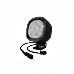 Proiector lucru auto 106x106, LED, 9-32V, 90W, 9000lm, cablu cu mufa DT 2 pini, flood, Explorer CA 6171 247Lighting