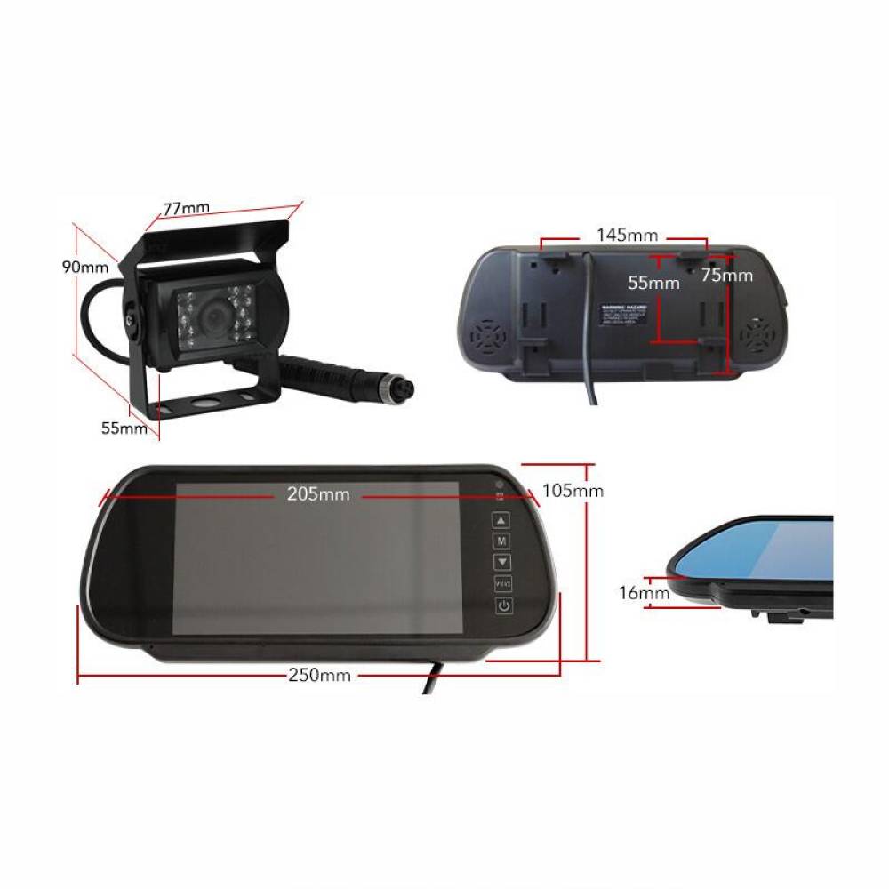 Kit camera mers inapoi cu monitor 7