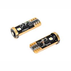Set 2 becuri T10, 3 LED-uri Osram SMD3838, 12-24V, W5W, 200lm, Canbus, 83204 Vision