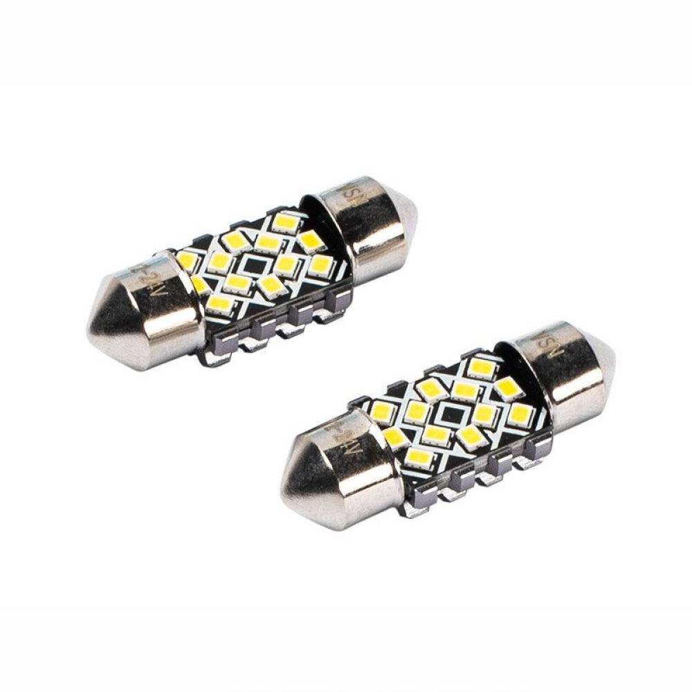 Set 2 becuri sofit, 12-24V C5W, 31mm, 12 LED-uri SMD2016, 250lm, Canbus, SV8.5, 83205 Vision Set 2 becuri sofit, 12-24V C5W, 31mm, 12 LED-uri SMD2016, 250lm, Canbus, SV8.5, 83205 Vision