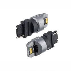 Set 2 becuri semnalizare galben T25, 6 LED-uri SMD 3020, 12-24V, PY27W CANBUS, VISION 58339 Carmotion