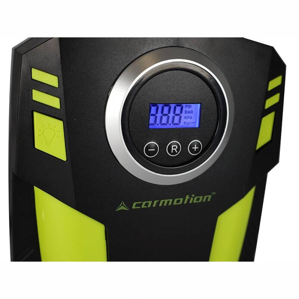 Compresor aer, 10bar, 12V, 120W, automat cu manometru digital, cu lanterna, 4 adaptoare, 63335 Carmotion
