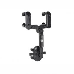 Suport telefon cu brat articulat telescopic, prindere la oglinda retrovizoare, rotativ, 63184 Carmotion