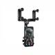 Suport telefon cu brat articulat telescopic, prindere la oglinda retrovizoare, rotativ, 63184 Carmotion