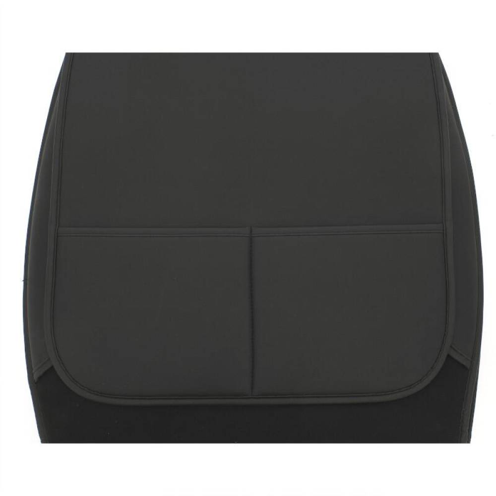 Husa scaun imitatie piele neagra, cu buzunare fata-spate, Premium Prestige, SCA010B SwissDrive