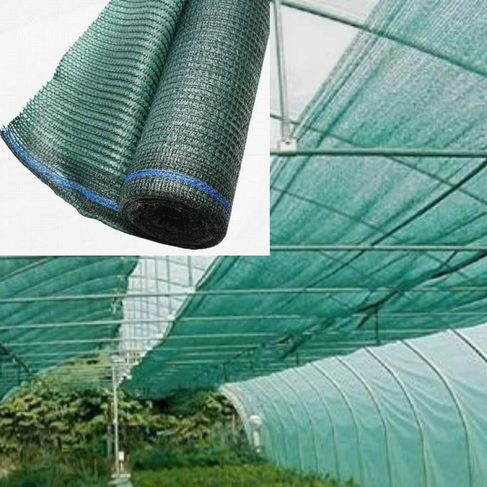 Plasa umbrire gard solar, 95%, latime 1.7M, lungime 10M, verde, din polietilena cu protectie UV, BK78423