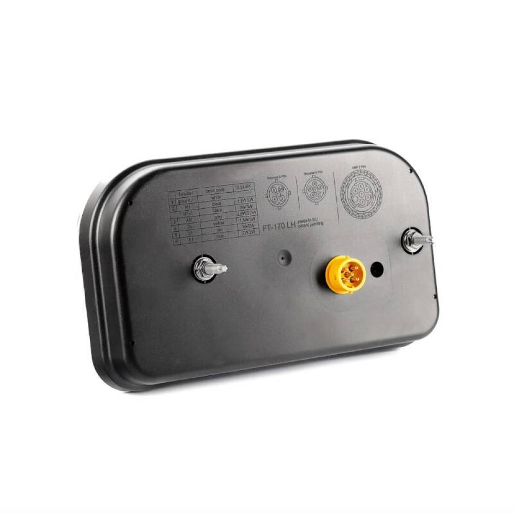Lampa spate 240x140, LED, 6 functii, cu ceata si mers inapoi, stanga, mufa 6 pini, FT-170 L NT Bajonet Fristom