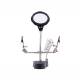 Lupa de masa cu clesti si suport pentru letcon, iluminare Led, Third Hand 63380 Carmotion