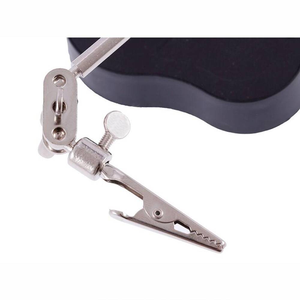 Lupa de masa cu clesti si suport pentru letcon, iluminare Led, Third Hand 63380 Carmotion