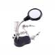 Lupa de masa cu clesti si suport pentru letcon, iluminare Led, Third Hand 63380 Carmotion