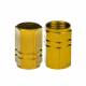 Ornament capacele valva hexagonale, 16mm, aurii, set 4 bucati, 03633 Amio