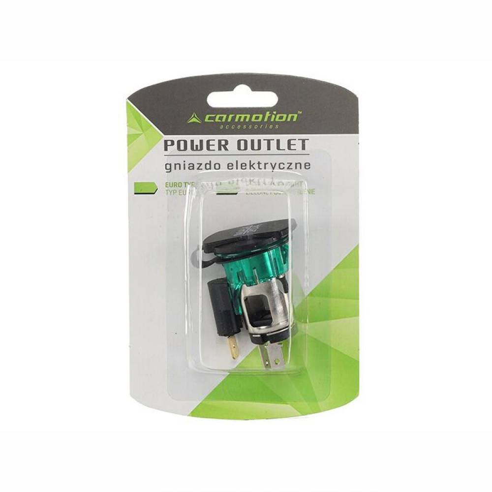 Priza bricheta 12-24V, LED, incastrabila cu capac, max 20A, tip EURO, 63225 Carmotion 
