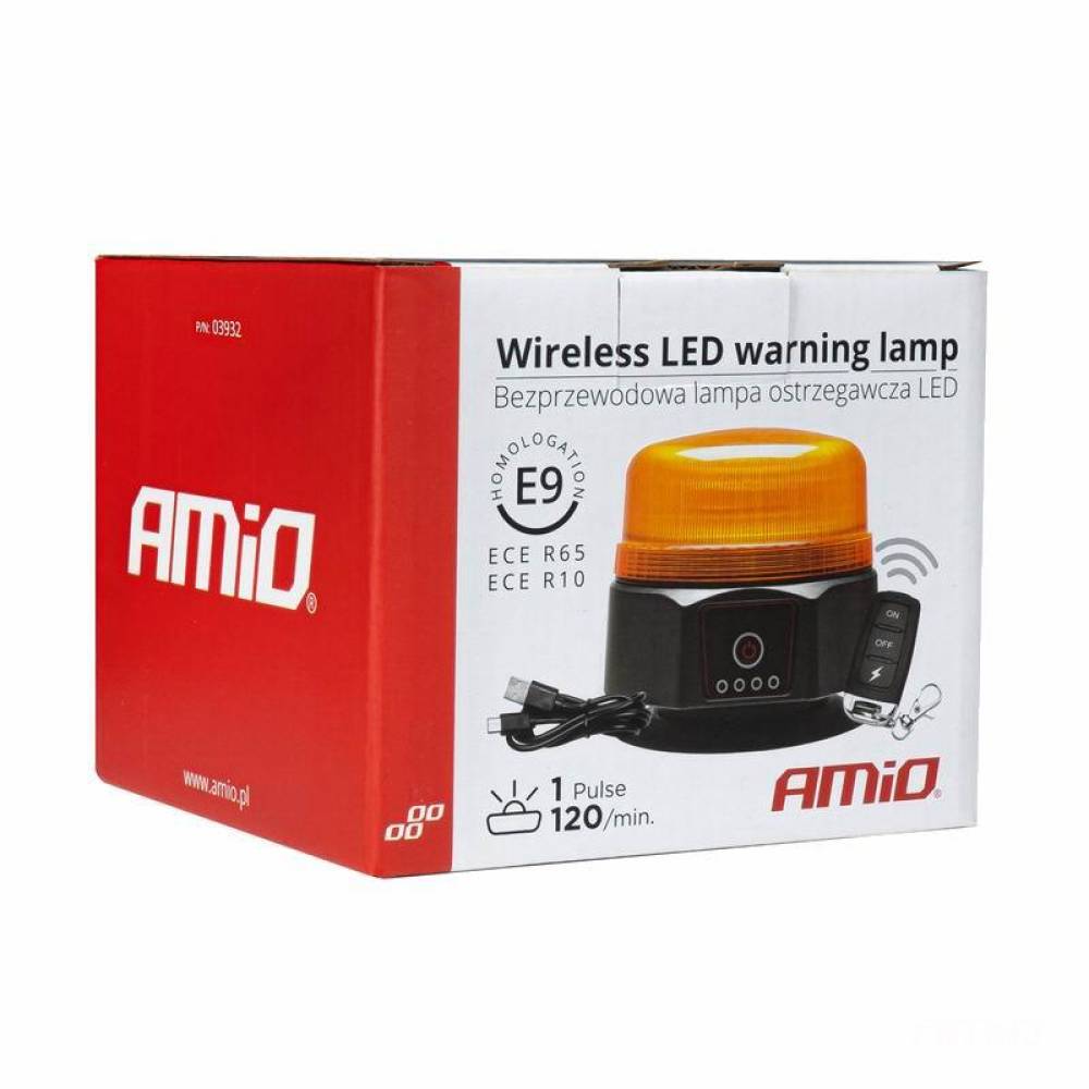 Girofar wireless 12V-24V, h110, Led, cu acumulator reincarcabil USB, cu telecomanda, prindere cu magnet si ventuza, 03932 Amio Girofar wireless 12V-24V, h110, Led, cu acumulator reincarcabil USB, cu telecomanda, prindere cu magnet si ventuza, 03932 Amio