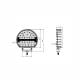Proiector faza lunga fi197, LED, 12-24V, 48W, cu pozitie alba, tip STRIPE, L3435 TruckLed