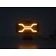 Proiector auto faza lunga 245x159, LED, 3 functii, cu pozitie alba si functie stroboscopica galbena, 12-24V, X Spider, L3436 TruckLed