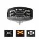 Proiector auto faza lunga 245x159, LED, 3 functii, cu pozitie alba si functie stroboscopica galbena, 12-24V, X Spider, L3436 TruckLed