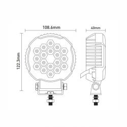 Proiector lucru auto fi109, LED, 12-24V, 27W, 2622lm, flood L0189 TruckLed Proiector lucru auto fi109, LED, 12-24V, 27W, 2622lm, flood L0189 TruckLed