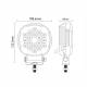 Proiector lucru auto fi109, LED, 12-24V, 27W, 2622lm, flood L0189 TruckLed 