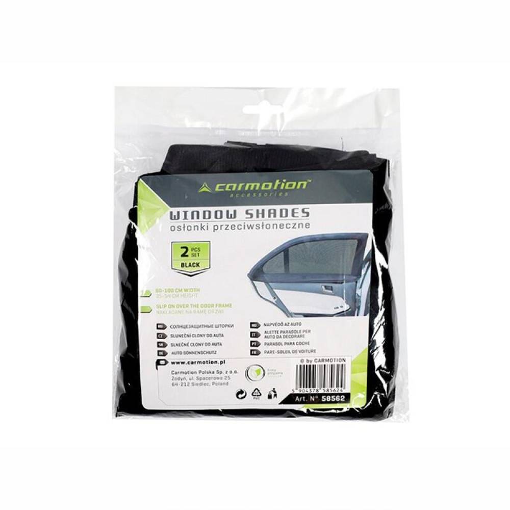 Set 2 jaluzele laterale tip soseta, extensibila, latime 60-100cm, inaltime 35-54cm, 58562 Carmotion