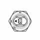 Contact general heblu 12-32V, 300A, On-Off-Out, fi5.2cm, 83025 Carmotion