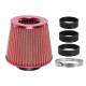 Filtru aer sport, rosu, 3 adaptori, h15cm, 83150 Carmotion