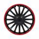 Set 4 capace roti 16inch, negre cu dunga rosie, Florida, VNJ4216 SwissDrive