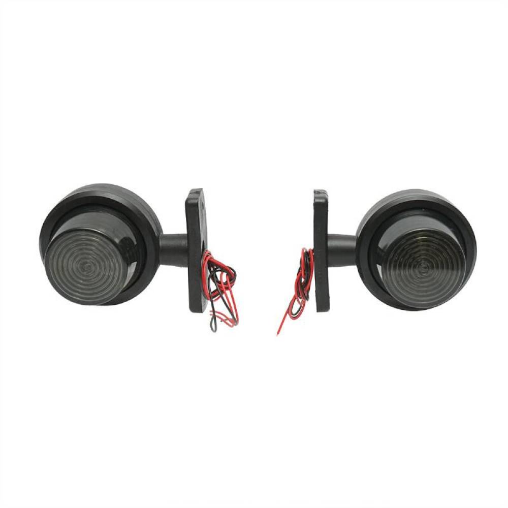 Lampa gabarit brat 105mm, LED, fumurie, Old School, galben-rosu, FR0117 Formplas BK79001