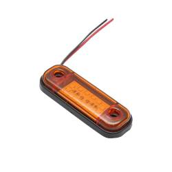 Lampa gabarit 84x24, 12 LED-uri, 12-24V, galbena, Formplas FR-0175W, BK79005 Lampa gabarit 84x24, 12 LED-uri, 12-24V, galbena, Formplas FR-0175W, BK79005
