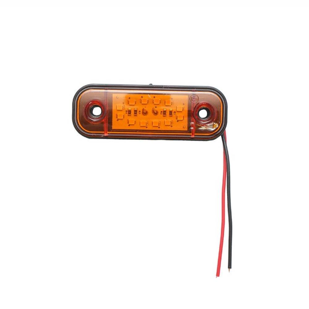 Lampa gabarit 84x24, 12 LED-uri, 12-24V, galbena, Formplas FR-0175W, BK79005